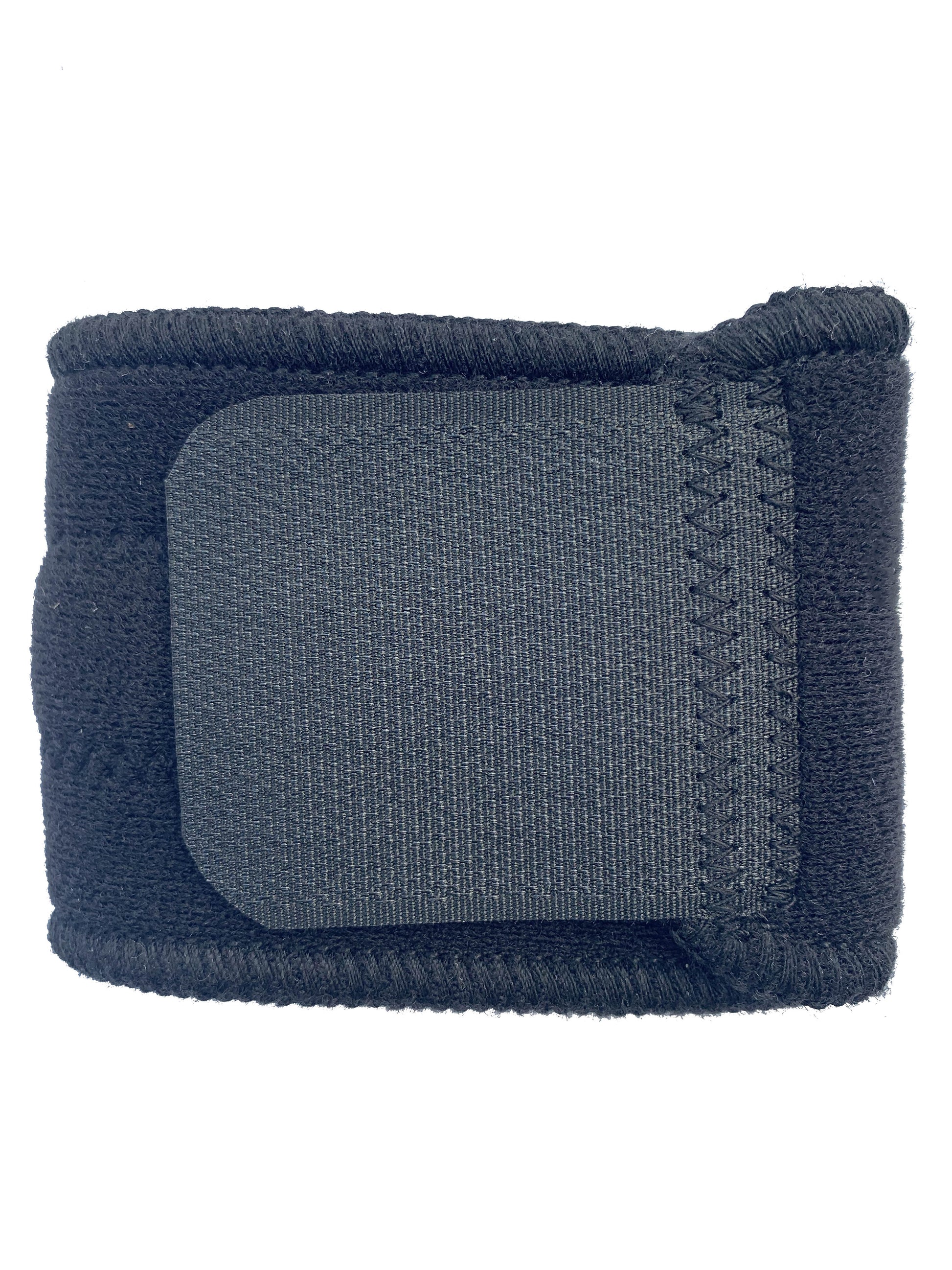 Bio magnetic Wrist support in black folded for travel.