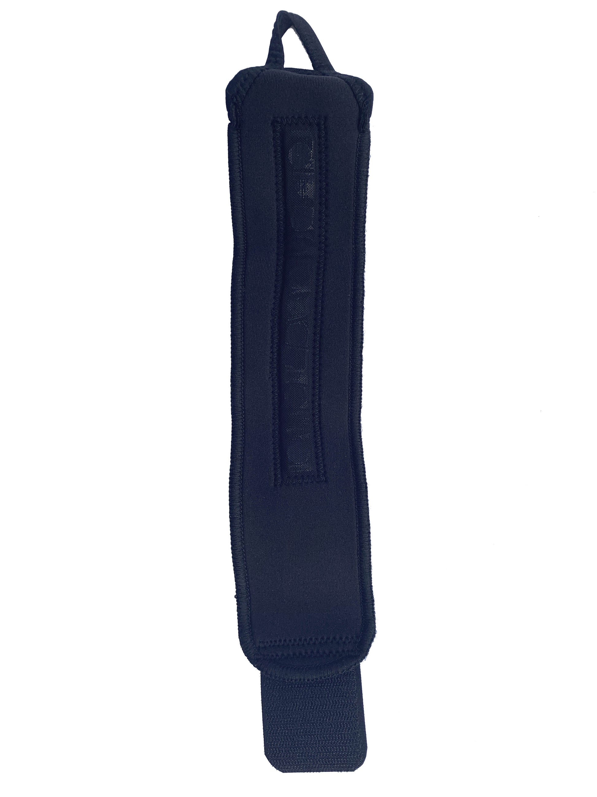 The Bio Magnetic Wrist Support laying flat showing the inside of the support and the embedded 6 therapeutic magnets.