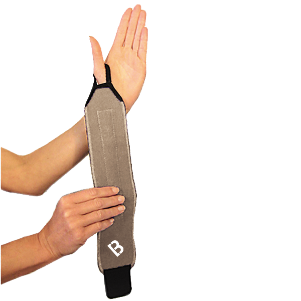 How to wear the Bio magnetic Wrist Support Step One
