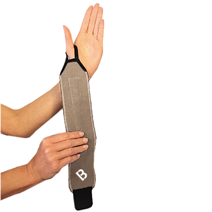 How to wear the Bio magnetic Wrist Support Step One